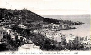 Alger - Vue prise de la Rampe - Vallee vers N.D.d'Afrique  - 1906